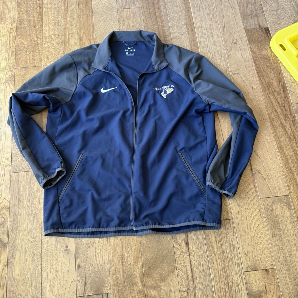 Nike Woven Team Full Zip Training Jacket Mens  Blue Gray XL Dust Devils College